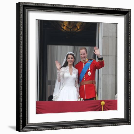 The Royal Wedding of Prince William and Kate Middleton in London, Friday April 29th, 2011-null-Framed Photographic Print