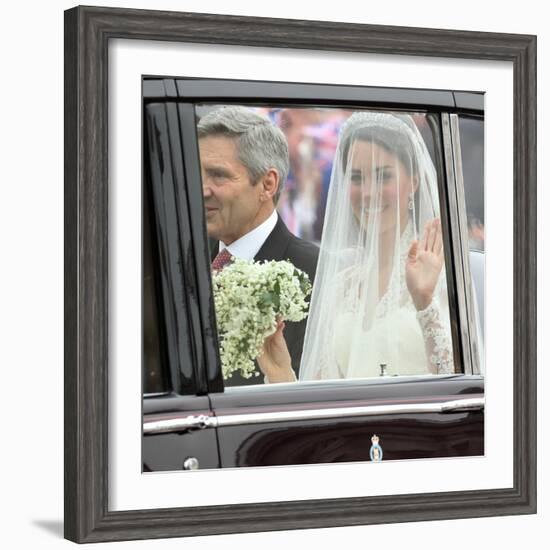 The Royal Wedding of Prince William and Kate Middleton in London, Friday April 29th, 2011-null-Framed Photographic Print