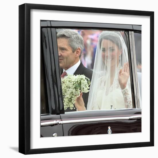 The Royal Wedding of Prince William and Kate Middleton in London, Friday April 29th, 2011-null-Framed Photographic Print