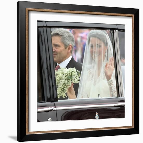 The Royal Wedding of Prince William and Kate Middleton in London, Friday April 29th, 2011-null-Framed Photographic Print