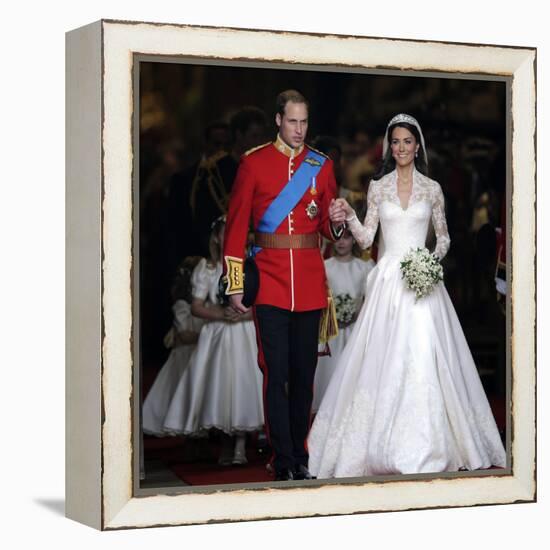 The Royal Wedding of Prince William and Kate Middleton in London, Friday April 29th, 2011-null-Framed Premier Image Canvas