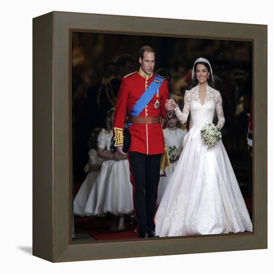 The Royal Wedding of Prince William and Kate Middleton in London, Friday April 29th, 2011-null-Framed Premier Image Canvas