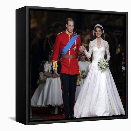 The Royal Wedding of Prince William and Kate Middleton in London, Friday April 29th, 2011-null-Framed Premier Image Canvas