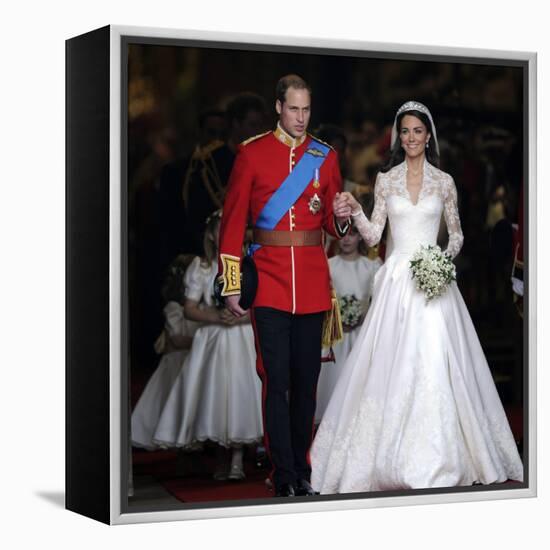 The Royal Wedding of Prince William and Kate Middleton in London, Friday April 29th, 2011-null-Framed Premier Image Canvas