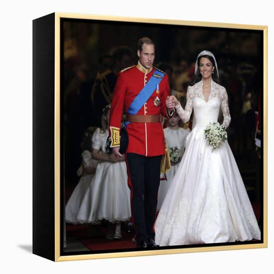 The Royal Wedding of Prince William and Kate Middleton in London, Friday April 29th, 2011-null-Framed Premier Image Canvas