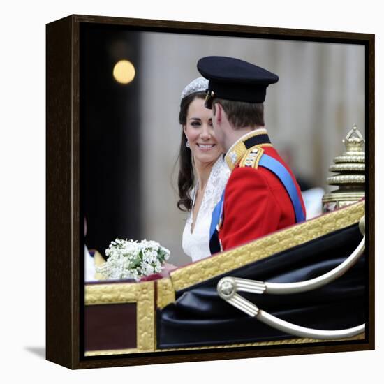 The Royal Wedding of Prince William and Kate Middleton in London, Friday April 29th, 2011-null-Framed Premier Image Canvas