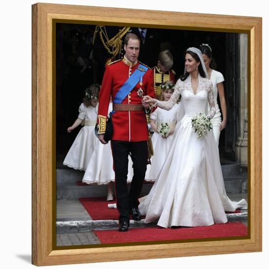 The Royal Wedding of Prince William and Kate Middleton in London, Friday April 29th, 2011-null-Framed Premier Image Canvas