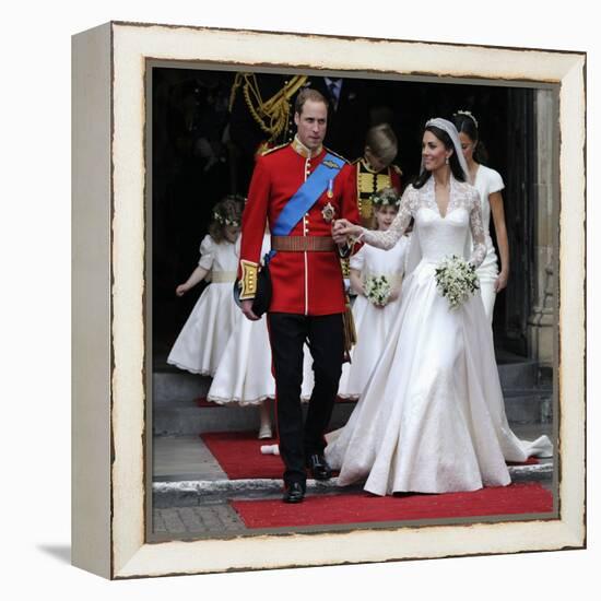 The Royal Wedding of Prince William and Kate Middleton in London, Friday April 29th, 2011-null-Framed Premier Image Canvas