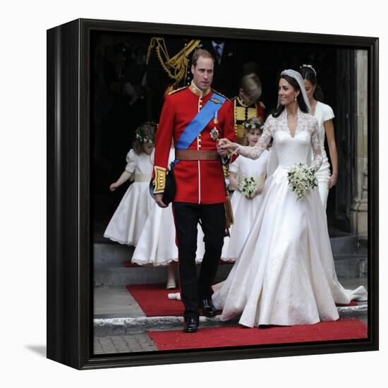 The Royal Wedding of Prince William and Kate Middleton in London, Friday April 29th, 2011-null-Framed Premier Image Canvas