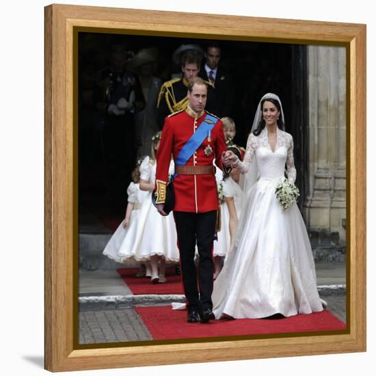 The Royal Wedding of Prince William and Kate Middleton in London, Friday April 29th, 2011-null-Framed Premier Image Canvas