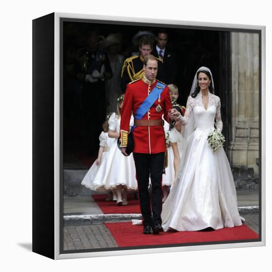 The Royal Wedding of Prince William and Kate Middleton in London, Friday April 29th, 2011-null-Framed Premier Image Canvas