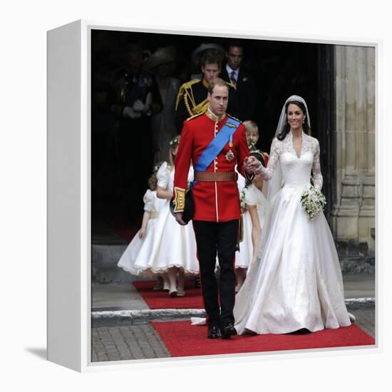 The Royal Wedding of Prince William and Kate Middleton in London, Friday April 29th, 2011-null-Framed Premier Image Canvas