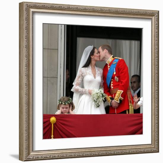 The Royal Wedding of Prince William and Kate Middleton in London, Friday April 29th, 2011-null-Framed Photographic Print