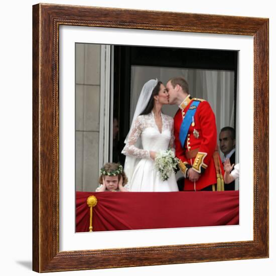 The Royal Wedding of Prince William and Kate Middleton in London, Friday April 29th, 2011-null-Framed Photographic Print