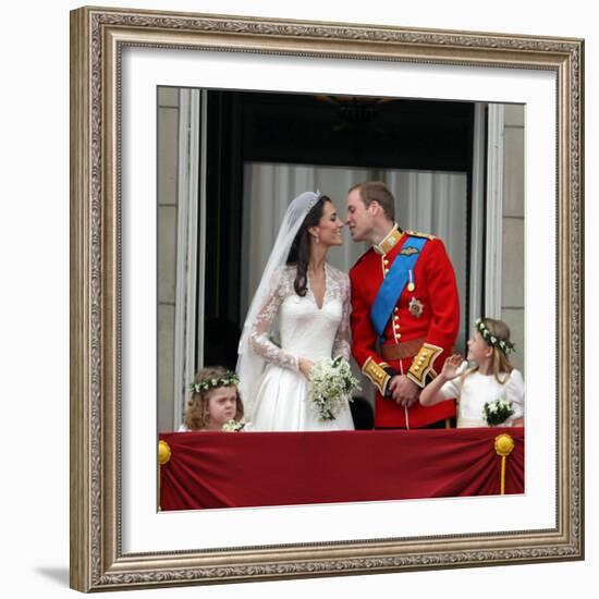 The Royal Wedding of Prince William and Kate Middleton in London, Friday April 29th, 2011-null-Framed Photographic Print