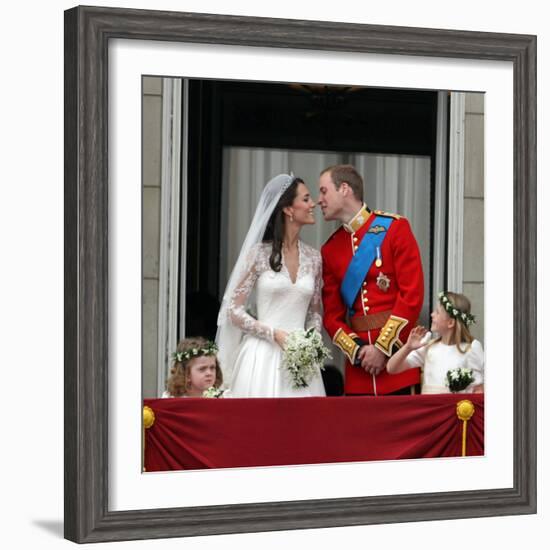 The Royal Wedding of Prince William and Kate Middleton in London, Friday April 29th, 2011-null-Framed Photographic Print