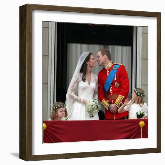 The Royal Wedding of Prince William and Kate Middleton in London, Friday April 29th, 2011-null-Framed Photographic Print