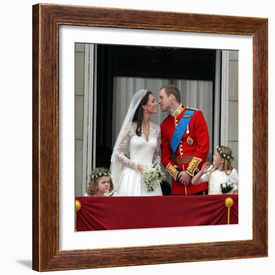 The Royal Wedding of Prince William and Kate Middleton in London, Friday April 29th, 2011-null-Framed Photographic Print