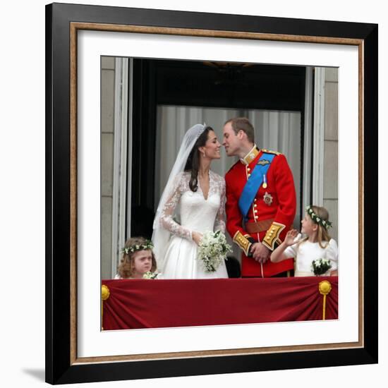 The Royal Wedding of Prince William and Kate Middleton in London, Friday April 29th, 2011-null-Framed Photographic Print