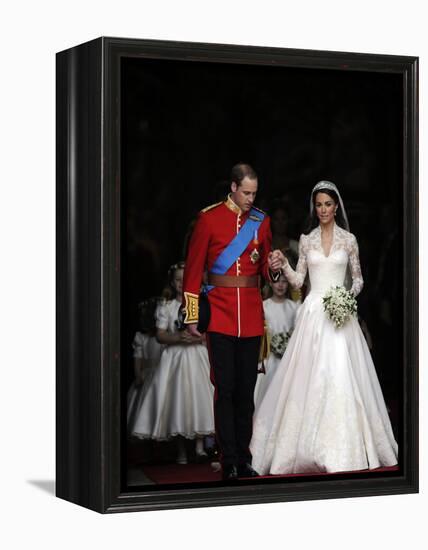 The Royal Wedding of Prince William and Kate Middleton in London, Friday April 29th, 2011-null-Framed Premier Image Canvas