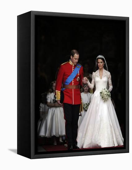 The Royal Wedding of Prince William and Kate Middleton in London, Friday April 29th, 2011-null-Framed Premier Image Canvas