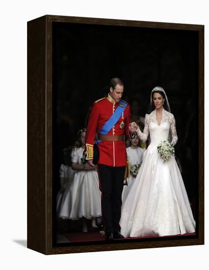 The Royal Wedding of Prince William and Kate Middleton in London, Friday April 29th, 2011-null-Framed Premier Image Canvas