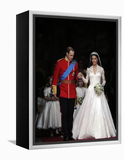 The Royal Wedding of Prince William and Kate Middleton in London, Friday April 29th, 2011-null-Framed Premier Image Canvas