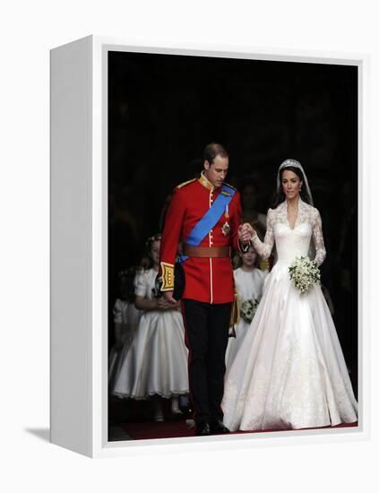 The Royal Wedding of Prince William and Kate Middleton in London, Friday April 29th, 2011-null-Framed Premier Image Canvas