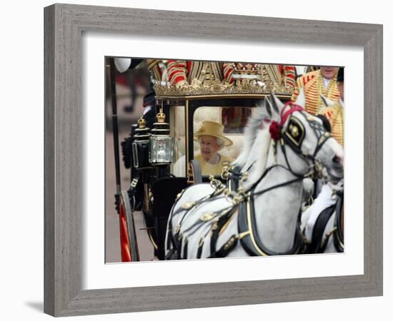 The Royal Wedding of Prince William and Kate Middleton in London, Friday April 29th, 2011-null-Framed Photographic Print