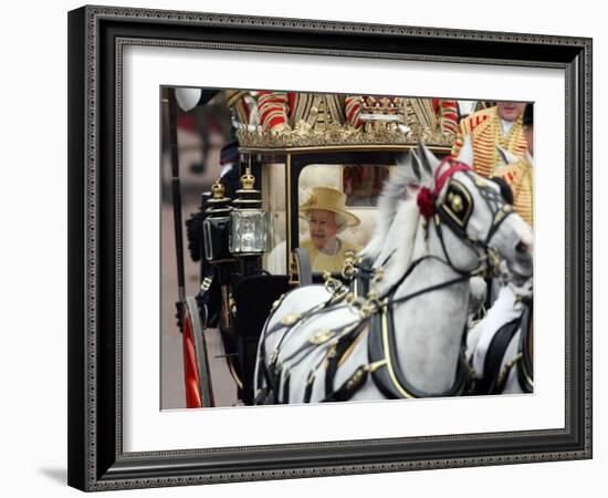 The Royal Wedding of Prince William and Kate Middleton in London, Friday April 29th, 2011-null-Framed Photographic Print