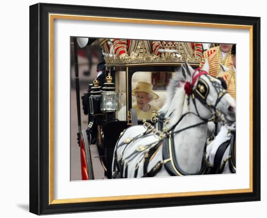 The Royal Wedding of Prince William and Kate Middleton in London, Friday April 29th, 2011-null-Framed Photographic Print