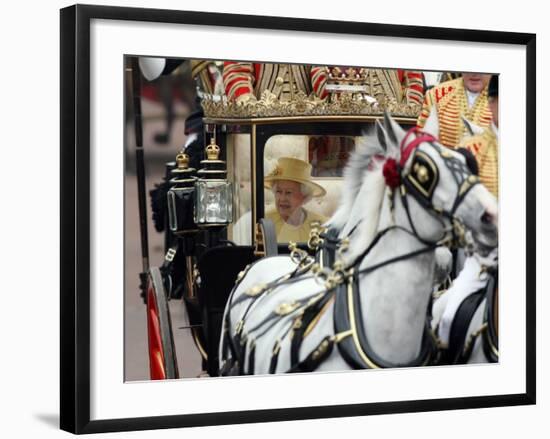 The Royal Wedding of Prince William and Kate Middleton in London, Friday April 29th, 2011-null-Framed Photographic Print