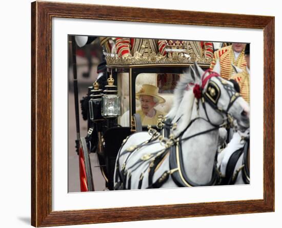 The Royal Wedding of Prince William and Kate Middleton in London, Friday April 29th, 2011-null-Framed Photographic Print