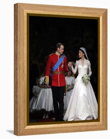 The Royal Wedding of Prince William and Kate Middleton in London, Friday April 29th, 2011-null-Framed Premier Image Canvas