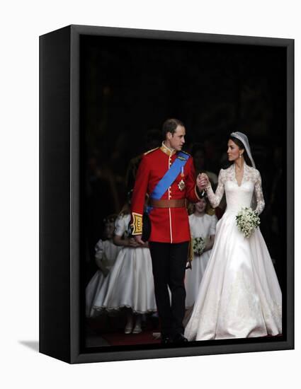 The Royal Wedding of Prince William and Kate Middleton in London, Friday April 29th, 2011-null-Framed Premier Image Canvas