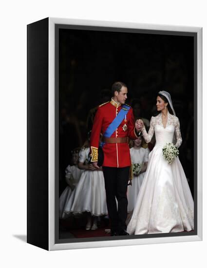 The Royal Wedding of Prince William and Kate Middleton in London, Friday April 29th, 2011-null-Framed Premier Image Canvas