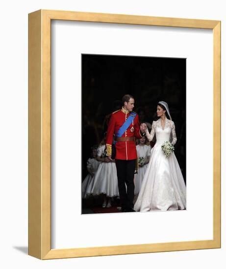 The Royal Wedding of Prince William and Kate Middleton in London, Friday April 29th, 2011-null-Framed Photographic Print