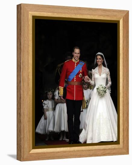 The Royal Wedding of Prince William and Kate Middleton in London, Friday April 29th, 2011-null-Framed Premier Image Canvas