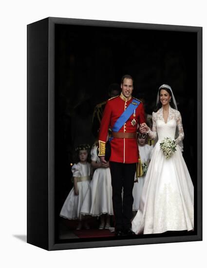 The Royal Wedding of Prince William and Kate Middleton in London, Friday April 29th, 2011-null-Framed Premier Image Canvas