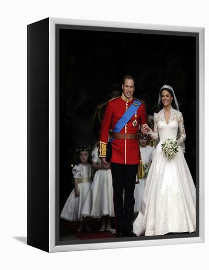 The Royal Wedding of Prince William and Kate Middleton in London, Friday April 29th, 2011-null-Framed Premier Image Canvas