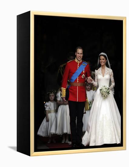 The Royal Wedding of Prince William and Kate Middleton in London, Friday April 29th, 2011-null-Framed Premier Image Canvas