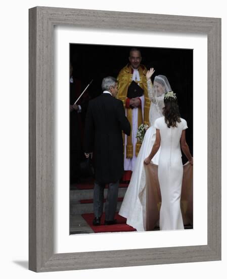 The Royal Wedding of Prince William and Kate Middleton in London, Friday April 29th, 2011-null-Framed Photographic Print