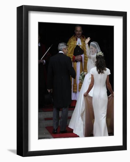 The Royal Wedding of Prince William and Kate Middleton in London, Friday April 29th, 2011-null-Framed Photographic Print