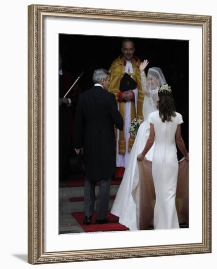 The Royal Wedding of Prince William and Kate Middleton in London, Friday April 29th, 2011-null-Framed Photographic Print