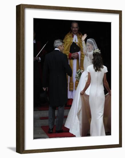 The Royal Wedding of Prince William and Kate Middleton in London, Friday April 29th, 2011-null-Framed Photographic Print