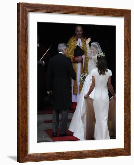 The Royal Wedding of Prince William and Kate Middleton in London, Friday April 29th, 2011-null-Framed Photographic Print