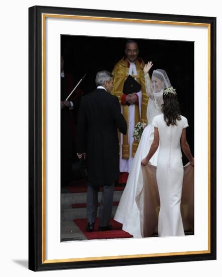 The Royal Wedding of Prince William and Kate Middleton in London, Friday April 29th, 2011-null-Framed Photographic Print