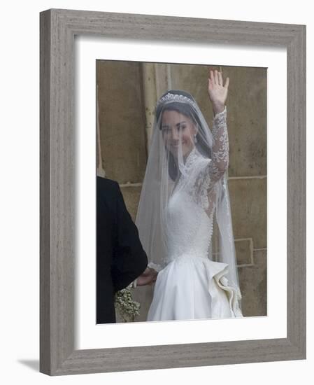 The Royal Wedding of Prince William and Kate Middleton in London, Friday April 29th, 2011-null-Framed Photographic Print