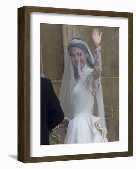 The Royal Wedding of Prince William and Kate Middleton in London, Friday April 29th, 2011-null-Framed Photographic Print