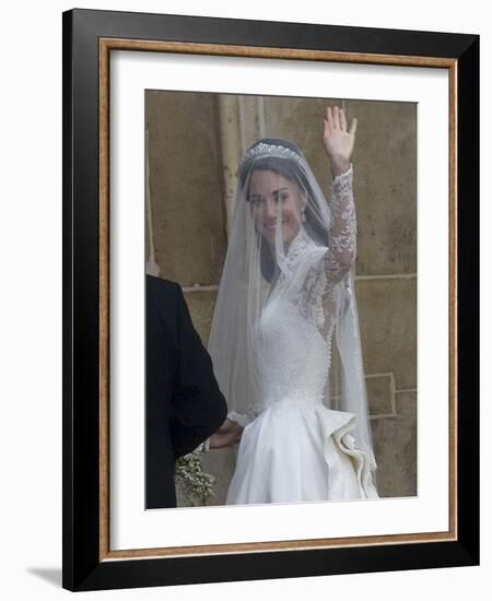 The Royal Wedding of Prince William and Kate Middleton in London, Friday April 29th, 2011-null-Framed Photographic Print